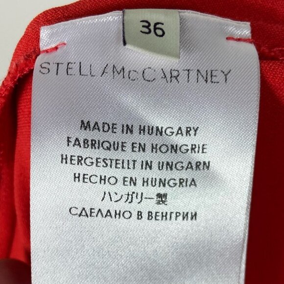 Stella McCartney Crepe Tapered Elastic Waist Pants Trousers Size 36 or 0 Pockets - Picture 9 of 12